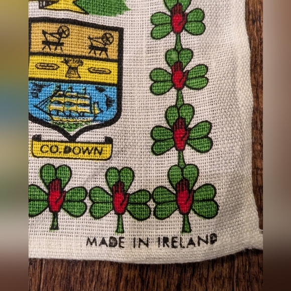 Vintage Ulster Irish Linen Tea Towel Wall Hanging Northern Ireland - Picture 3 of 7